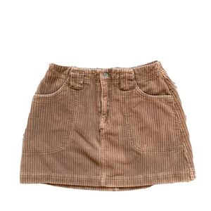 American Eagle Women's Skirt Size 8 Vintage Chunky Corduroy Mini Skirt Y2K